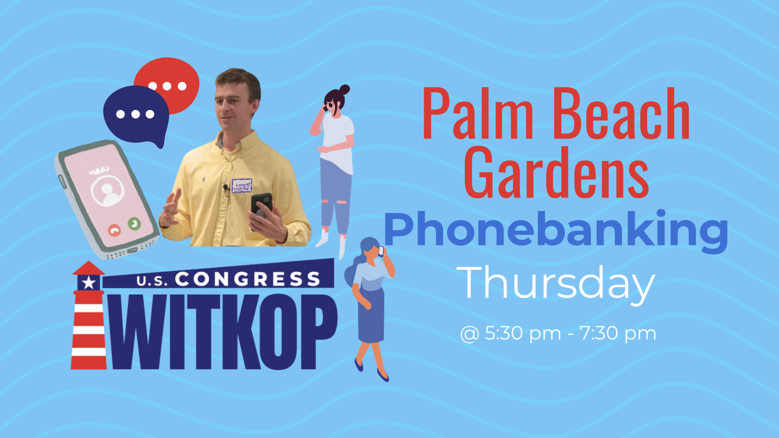 Virtual Phonebank with Team Witkop (Gardens) 🌊